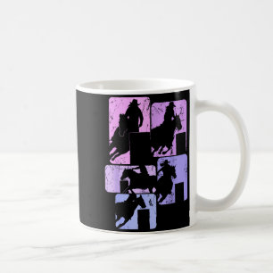 Taza De Café Caballo de carreras de barril vaquera de rodeo muj