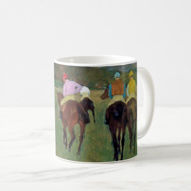 Taza De Café Caballo de carreras Longchamp, Edgar Degas (Anverso derecho)