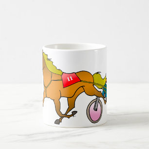 Taza De Café Caballo De Carreras Y Mug De Buggy