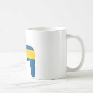 Taza De Café Caballo de Dala de la bandera de Suecia