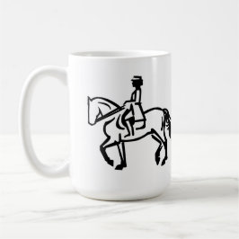Taza De Café Caballo de doma trotando