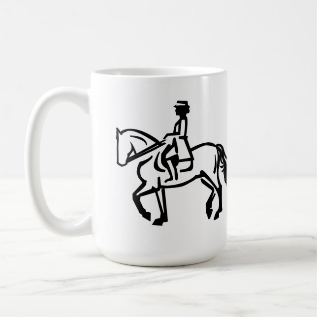 Taza De Café Caballo de doma trotando (Izquierda)