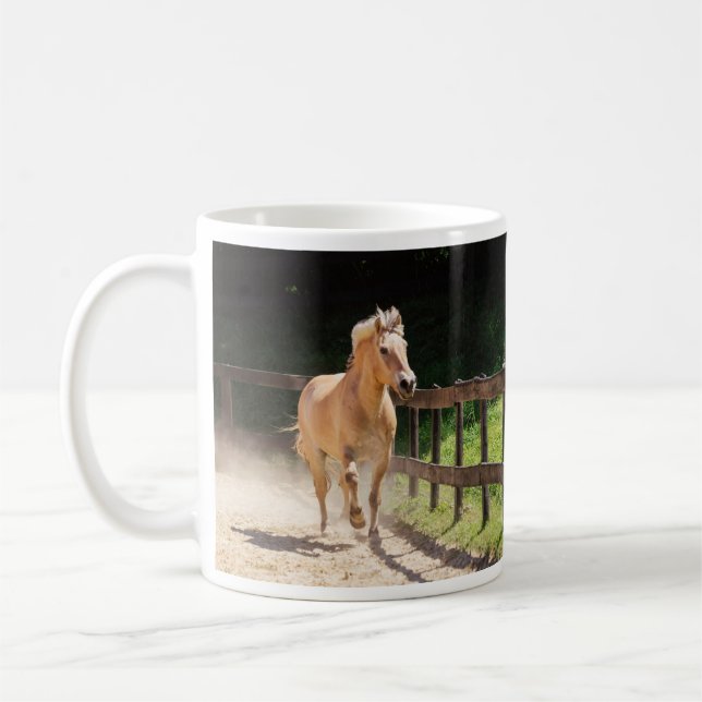 Taza De Café Caballo de fiordo noruego - Finn (Izquierda)