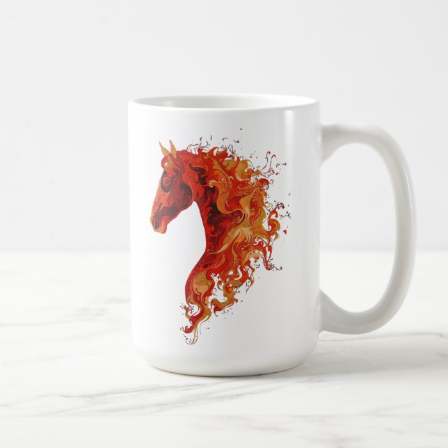 Taza De Café Caballo de Fuego (Derecha)