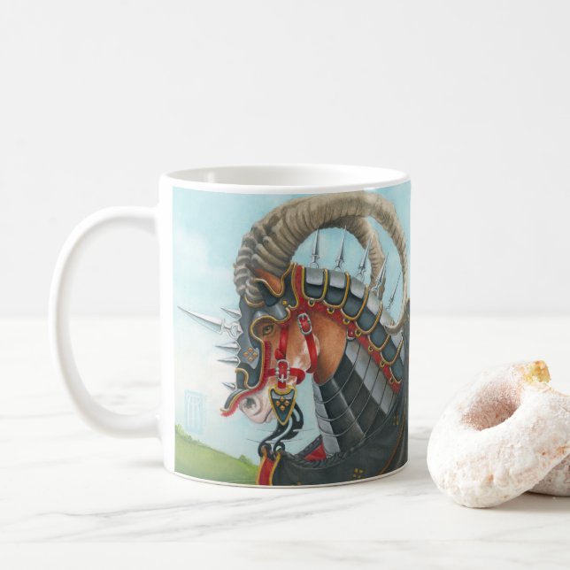 Taza De Café Caballo de Guerra (Con donut)