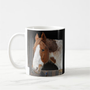 Taza De Café Caballo de jengibre en granja con nombre