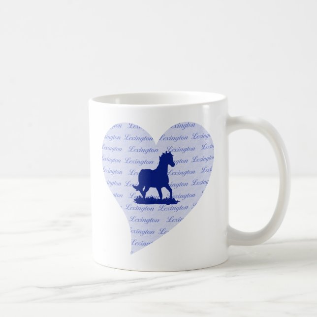 Taza De Café Caballo de Lexington KY (Derecha)