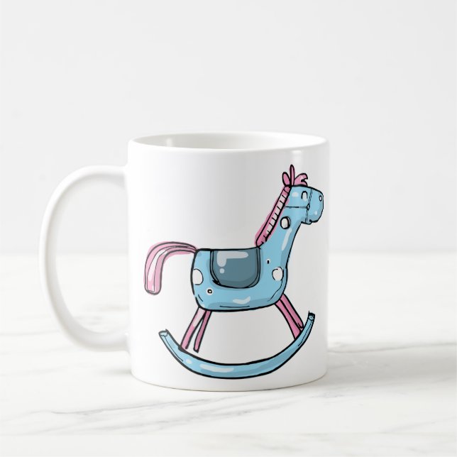 Taza De Café Caballo de mecedora (Izquierda)
