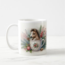 Taza De Café Caballo de Navidad
