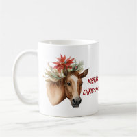 Caballo de Navidades de acuarela