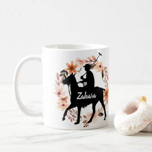 Taza De Café Caballo de nombre personalizado