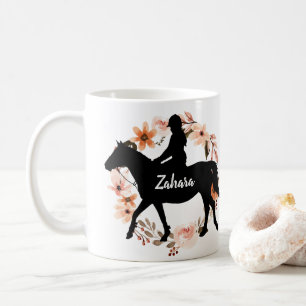 Taza De Café Caballo de nombre personalizado Café Mug