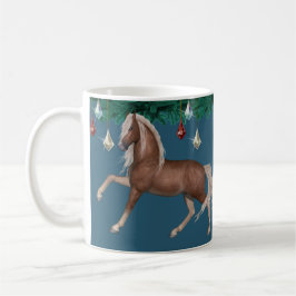 Taza De Café Caballo de Palomino en Mug Azul