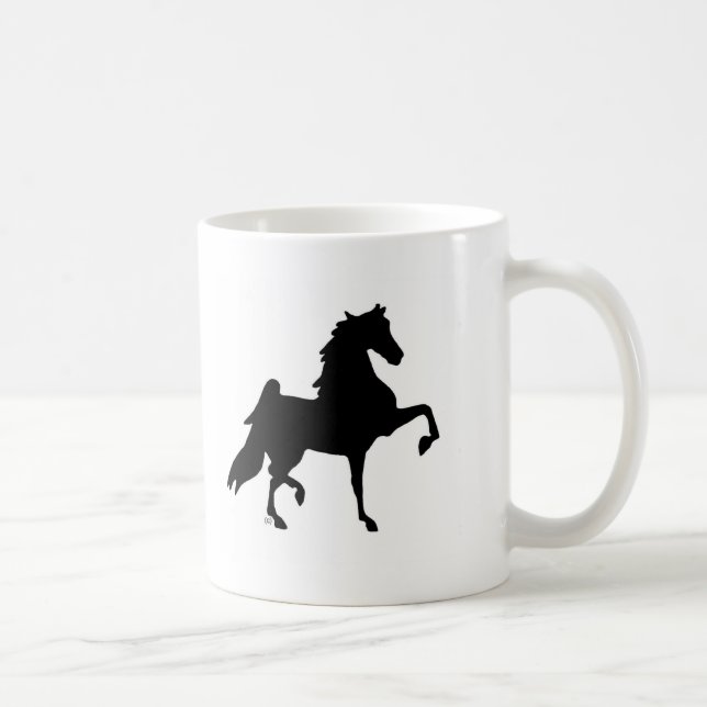 Taza De Café Caballo de Saddlebred del americano (Derecha)
