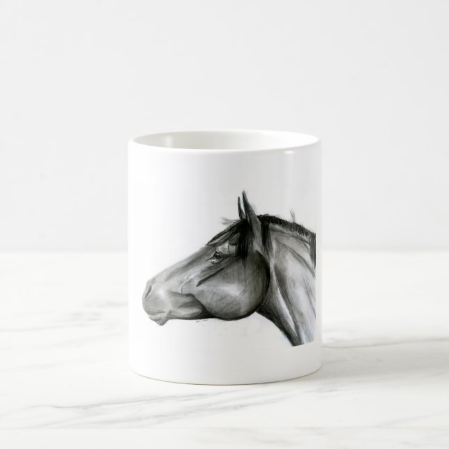 Taza De Café Caballo del carbón de leña (Centro)