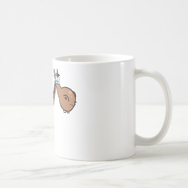 Taza De Café Caballo divertido (Derecha)