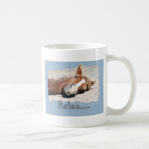 Taza De Café Caballo divertido: Relájese