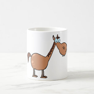 Taza De Café Caballo Divertido Tonto Semental Marrón Divertido