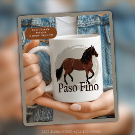 Taza De Café Caballo elegante de Fino de Paso - Arte de la raza
