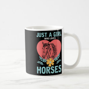 Taza De Café Caballo femenino de equitación con regalo animal