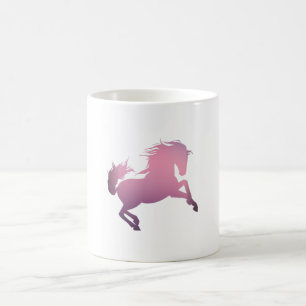 Taza De Café Caballo galopando rosa