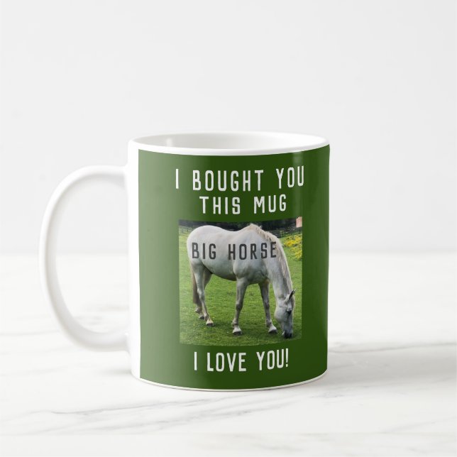 Taza De Café Caballo grande que te amo (Izquierda)