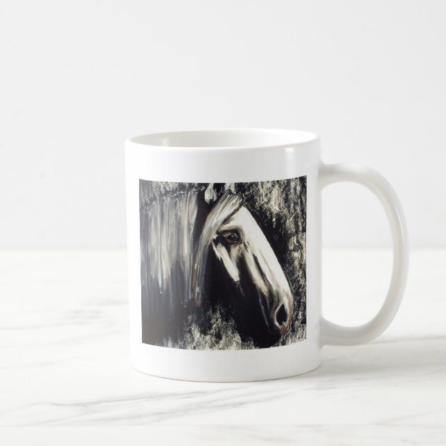 Taza De Café Caballo Gris (Derecha)
