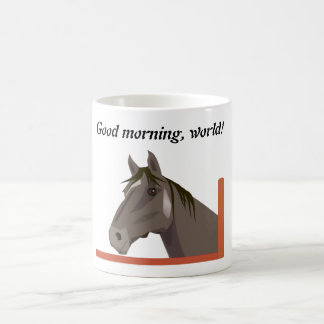 Taza De Café Caballo gris
