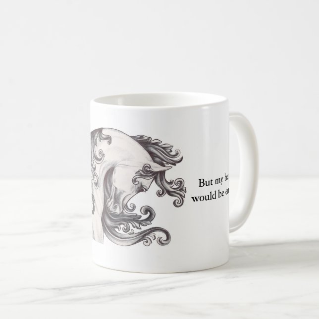 Taza De Café caballo inspirador (Anverso derecho)