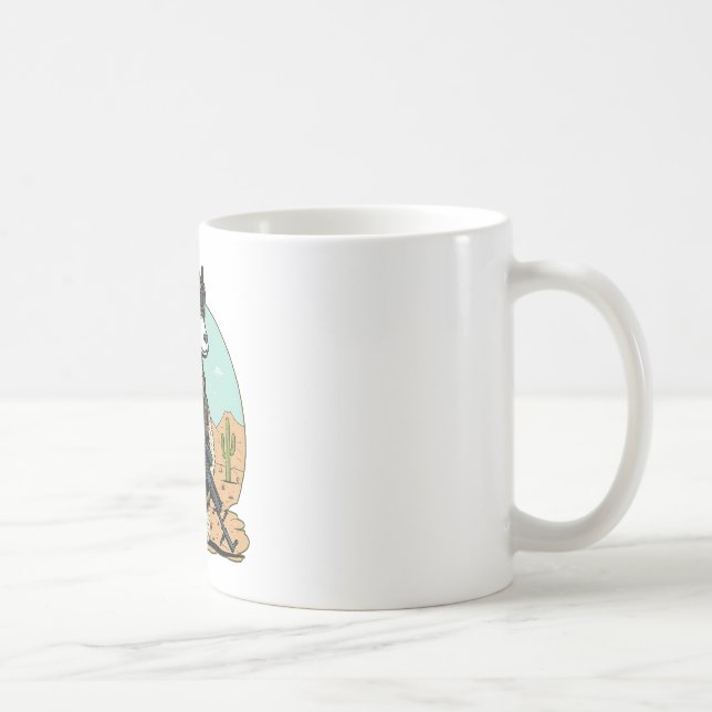 Taza De Café Caballo Militar del Ejército de Caballos Soldados (Derecha)