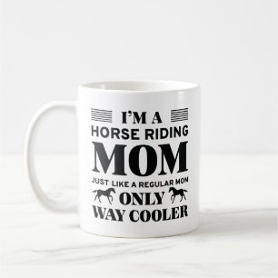 Taza De Café Caballo montando mamá