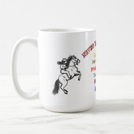 Taza De Café Caballo Montando Mug Abuela