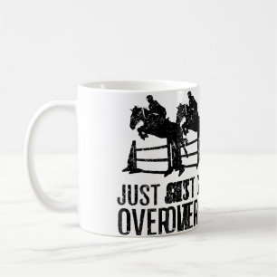 Taza De Café Caballo Montar a Caballo Salto Saltando
