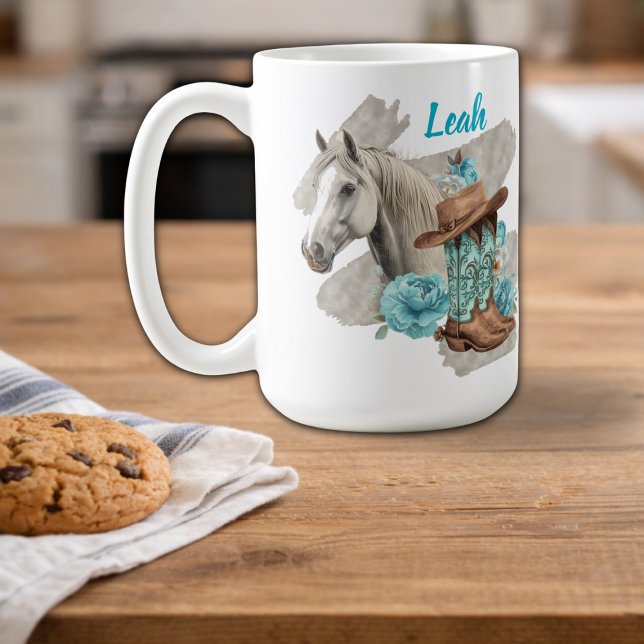 Taza De Café Caballo Occidental (Subido por el creador)