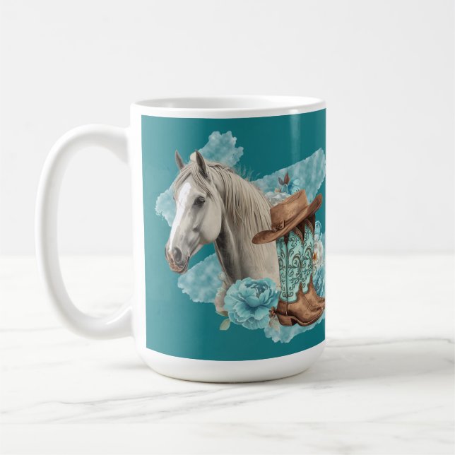 Taza De Café Caballo Occidental (Izquierda)