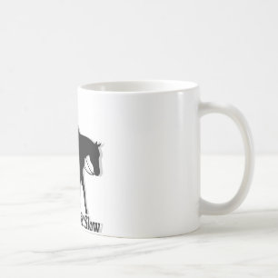 Taza De Café Caballo occidental del placer bajo y lento