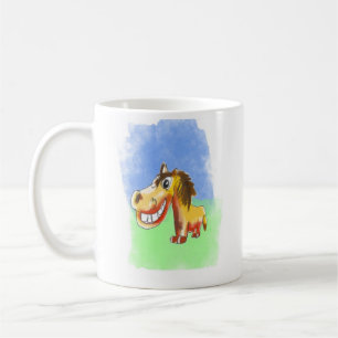 Taza De Café Caballo riéndose