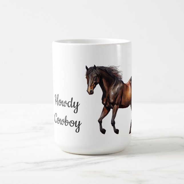 Taza De Café Caballo Suroeste Marrón (Centro)