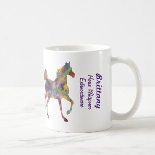 Taza De Café Caballo Susurro que amo a los caballos nombre pers