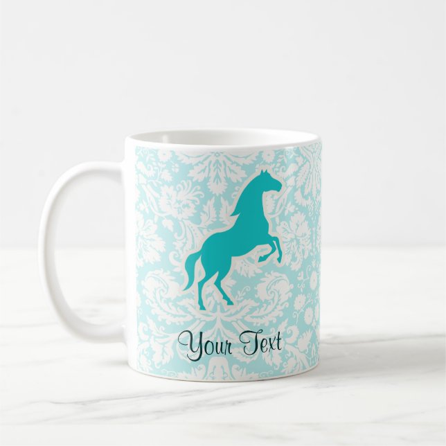 Taza De Café Caballo verde azulado (Izquierda)
