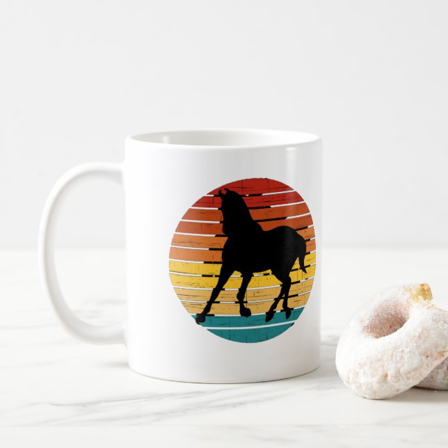 Taza De Café Caballo Vintage (Con donut)