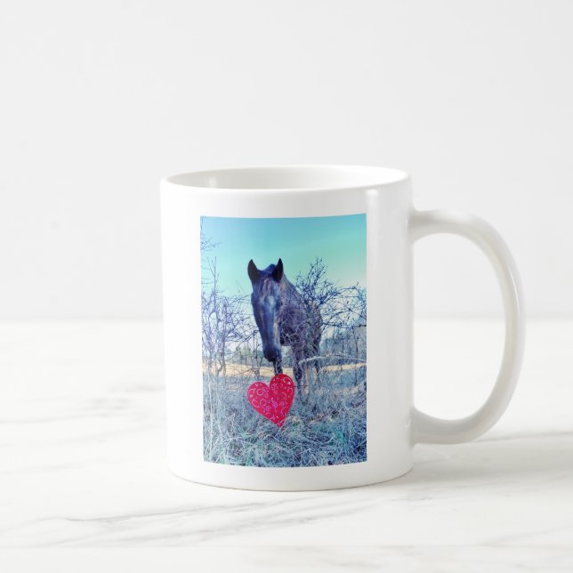 Taza De Café Caballo y corazón (Derecha)