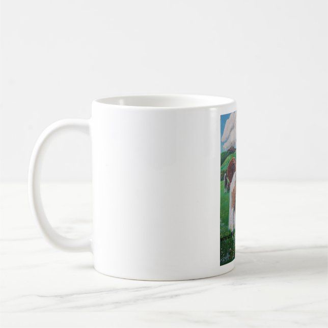 Taza De Café Caballo y Van románticos tradicionales Mug (Izquierda)
