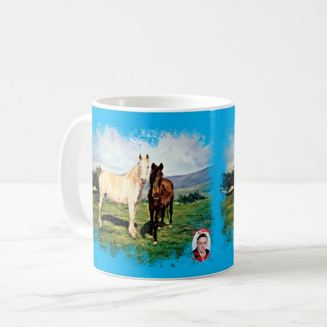 Taza De Café Caballos (Anverso izquierdo)