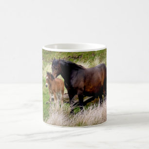 TAZA DE CAFÉ CABALLOS