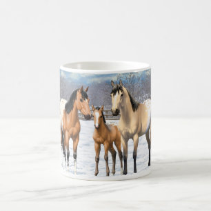Taza De Café Caballos Appaloosa De Cuello Rojo
