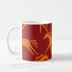 Taza De Café Caballos: Belleza Ecuestre Sin Marea Roja.
