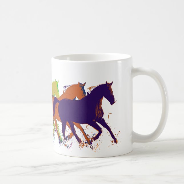 Taza De Café Caballos con temática (Derecha)