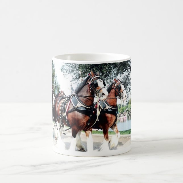 Taza De Café Caballos de Clydesdale (Centro)