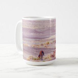 Taza De Café Caballos de desierto P8639